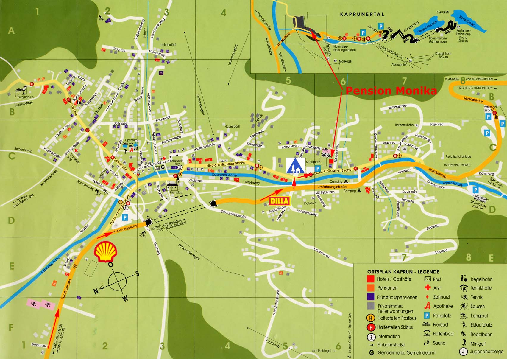 Detail map of Kaprun